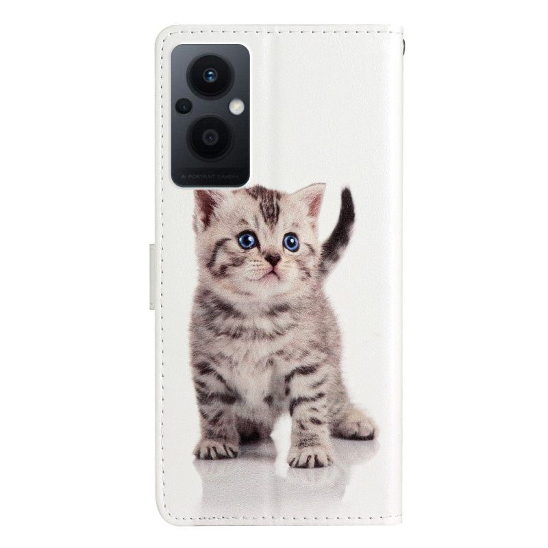 Κάλυμμα Oppo Reno 8 Lite με κορδονι Strappy Kitten